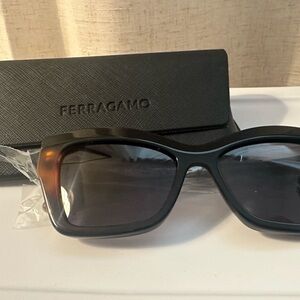 Ferragamo Black Sunglasses